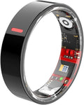 Heart rate monitoring, Blood oxygen monitoring, Pressure monitoring, HRV Lorenz scatter plot, Step counting Exercise, Remote care, 24/7 scientific sleep, Photo taking, Blood components (Black, 10)