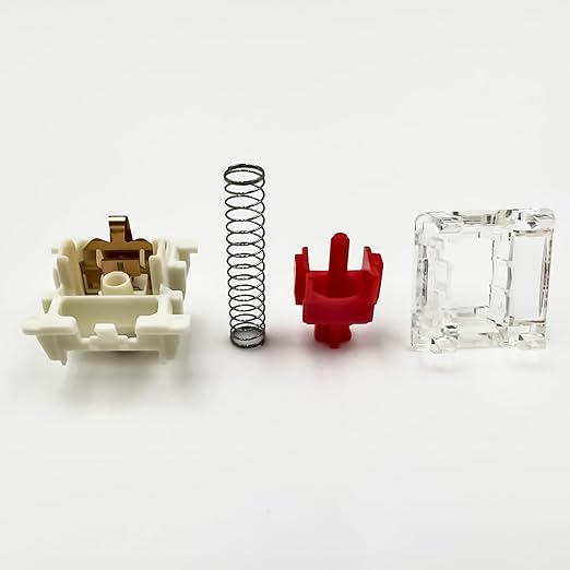 Zjmehty Gateron G Pro 3.0 Red Switches for Mechanical Keyboard,3-Pin 45gf Linear/Pre-Lubed/Pin-Enhanced Switches(36pcs,Red,3-Pin)