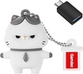 USB Flash Drives, 16GB/32GB/64GB/128GB Silicone USB2.0 High Speed Thumb Memory Stick Pen Date Storage Pendrive U Disk (Cat, 64GB)