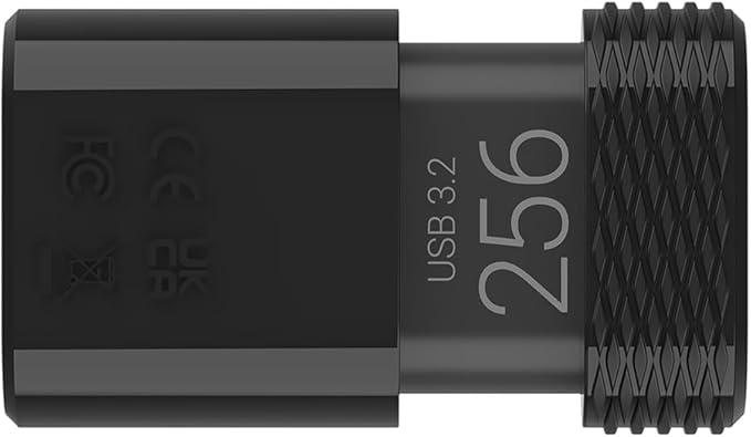 PNY Elite-X Fit Type-C 256GB USB 3.2 Flash Drive – Up to 200MB/s Read, Up to 100MB/s Write, Advanced Performance, Convenient Portable Data Storage, Ultra Compact Fit Design, Type-C Connector