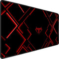 TEDNETGO Large Mouse Pad, Gaming Long Mouse Pad, Waterproof Extra Large Big Mousepad with Stitched Edge, XXL Non-Slip Computer Computer Keyboard Pad Mat for Gamer/Desktop/Office/Home, RED