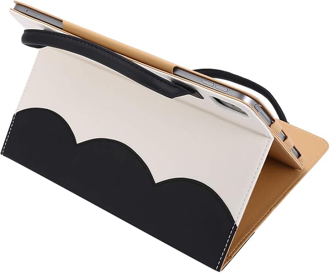 Handbag Case for iPad Pro 11" M5 M4 2018-2025 / Air 11 M2 M3 / Air 4th 5th Gen, Techcircle Cute Bowknot Pocket Wallet Folio Stand PU Leather Carrying Case, Auto Sleep/Wake, Black