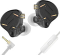 2026 Latest KZ ZST PRO X in Ear Monitor Headphones, 1BA 1DD Hybrid Driver Wired Gaming Earbuds, Deep Bass Sound Ear buds, HiFi IEM for Gaming Music Video Singer Musician Drummer (with mic, Black Gold)