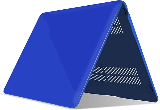 IBENZER Compatible with New MacBook Air 13 inch Case 2022 2021 2020 M1 A2337 A2179 A1932, Plastic Hard Shell Case with Keyboard Cover for Mac Retina Display with Touch ID, Royal Blue, MMA-T13RBL+1A