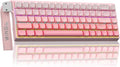 AULA WIN68 HE Mechanical Gaming Keyboard 60%, Hall Effect Magnetic Switch, Fast Trigger Mode Adjustable Actuation, 8000Hz Polling Rate, RGB Backlit, Wired Pink Keyboard for Laptop/PC Gamer
