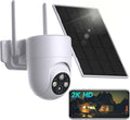 LIWAN Solar Security Camera Wireless Outdoor, 2.4G WiFi Outdoor Cameras for Home Security, 2K Surveillance Camera Outside, Solar Powered, Color Night Vision, PIR Detection, 2-Way Talk