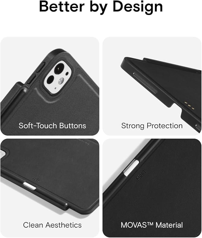 MOFT Snap Tablet Case for iPad Air 11" M3 2025/M2 2024, iPad Air 5th 2022/4th Gen 2020, iPad Pro 11" (1st-4th Gen.) with Pencil Holder, Magic Keyboard Compatible, Slim Lightweight Magnetic Case