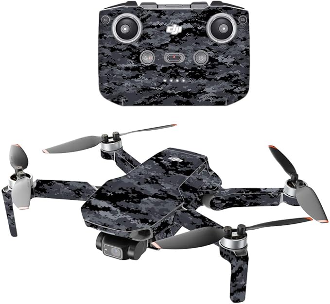 MightySkins Compatible with DJI Mini 2 Portable Drone - Digital Camo | Protective, Durable, and Unique Vinyl Decal wrap Cover | Easy to Apply, Remove, and Change Styles | Made in The USA