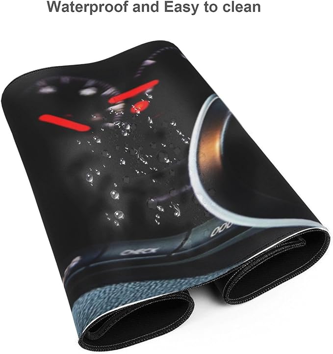 Automobile Dashboard Race Car Mouse Pad, Racing Car Large Big Gaming Mouse Pad Desk Pad, Mousepad with Non-Slip Rubber Base, Extended XXL Mouse Mat for Computer Laptop Office Accessories