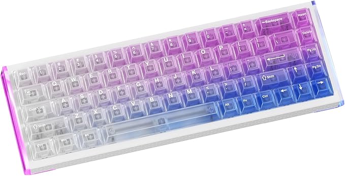 DAREU COOL68 60% Wired Gaming Keyboard, Rapid Trigger Magnetic Switch Keyboard with 8000Hz Polling Rate, Adjustable Actuation, 0.1ms Latency, Gasket Mount, Hot swappable, RGB Light