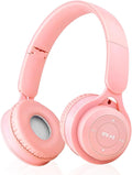 Upgraded Hybrid Noise Cancelling Headphones with Transparent Modes Wireless Bluetooth with Mic Deep Bass Soft-Earpads Hi-Fi Audio Comfortable Fit Long Playtime for Home Office Travel Over Ear Pink