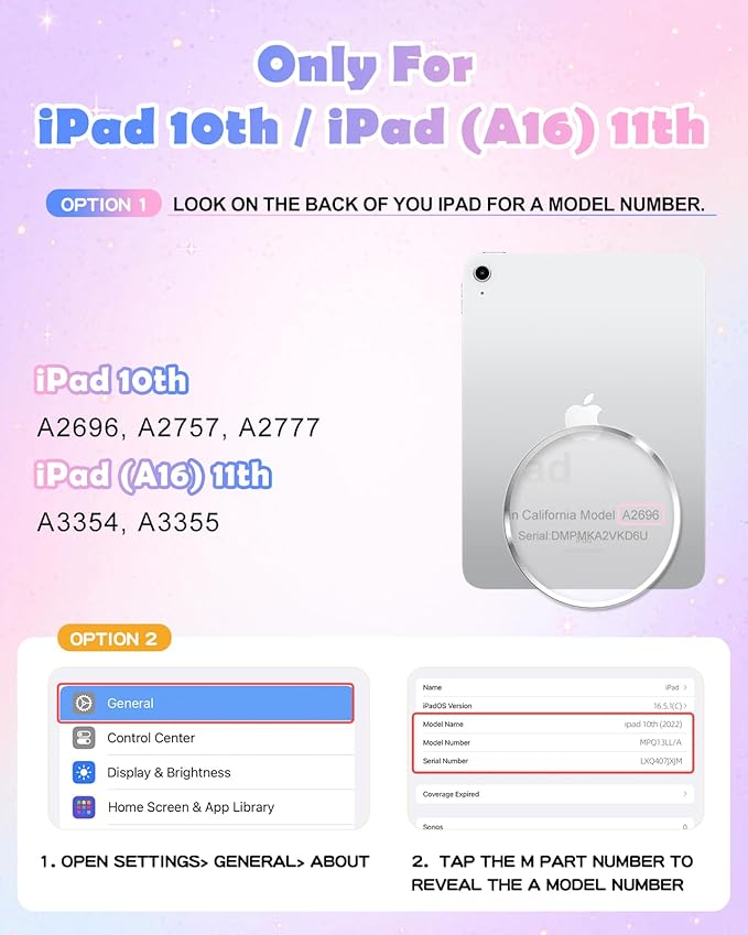 Uppuppy for iPad A16 Case/10th Generation Case - Girls Teens Cute Cartoon 10.9 Inch 2022 Tablet Cover with Rotating Stand Handle & Strap Soft Silicone 3D PK Unicorn Funda for iPad 11th 11 Inch 2025