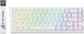 ATTACK SHARK X68 HE Rapid Trigger Mechanical Gaming Keyboard 60% Wired TKL with Adjustable Actuation,Hall Effect Magnetic Switch,8KHz Polling Rate,RGB Backlit,Top Mount for PC Mac Esport Gamer(White)