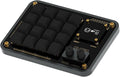 Double Knob Custom Macro Pad Programmable Designer Mini Keyboard 16 Keys with Screen (Grey,KB16)