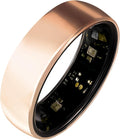 Smart Ring Titanium Fitness Sleep Tracker Health Monitoring Blood Pressure Blood Oxygen for iPhone and Android 7 Days Batterty Life (Rose Gold, 12)