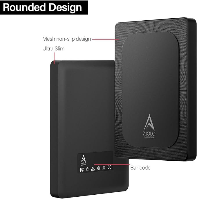 Aiolo Innovation 1TB External Hard Drive Ultra Slim Portable HDD-USB 3.0 for PC, Mac, Laptop, PS4, Xbox one,Xbox 360