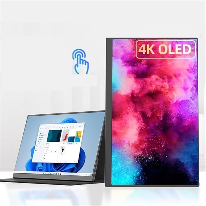 Portable Laptop Monitor 15.6 Inch 4K USB-C HDMI Ultra-Slim Travel Monitor for Laptop Gaming Portable Gaming Display