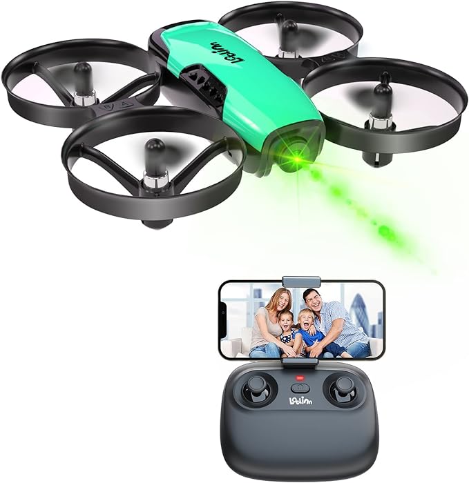 Loolinn | Drone for Kids 8+ Gift with Camera - Mini Drone, Remote Control Quadcopter Drone with 90° Adjustable Camera, Safe for Kids, Photos and Videos, Easy to Fly (Gift for Boys and Girls)