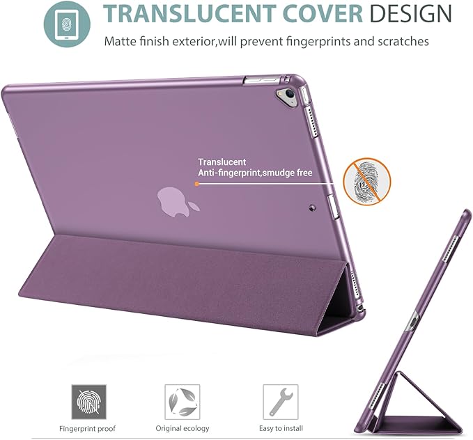 ProCase Smart Case for iPad Pro 12.9 Inch 1st and 2nd Generation (2015 and 2017 Model), Stand Cover Support Auto Sleep/Wake -Darkpurple