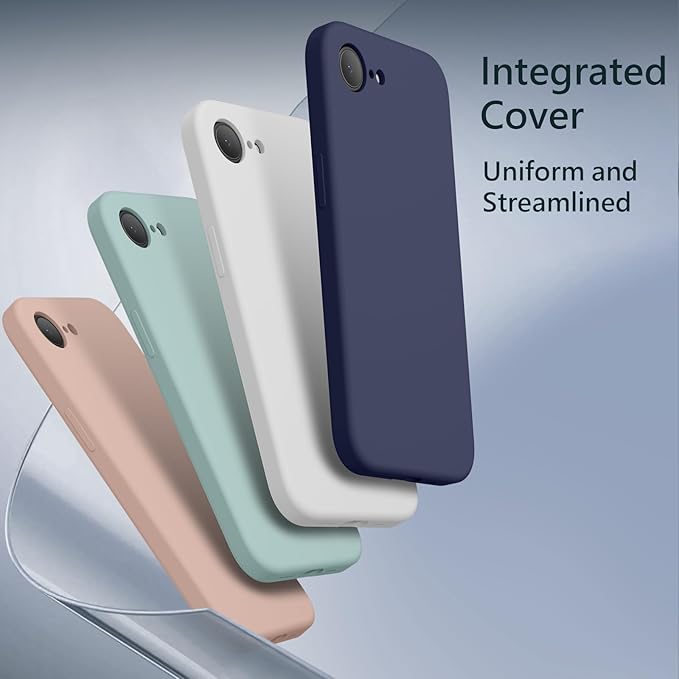 FireNova Magnetic for iPhone 17e Case/iPhone 16e Case, Compatible with MagSafe, [Silicone Camera Protection] Microfiber Lining Phone Case, 6.1", Navy Blue