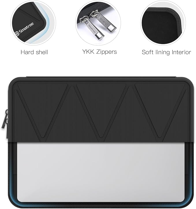 Smatree Hard Shell Laptop Case for 13.6inch MacBook Air M4 2025/M3 2024,for 13inch Microsoft Surface Laptop Copilot+PC 2025, 13inch MacBook Pro 2020,13.3inch DELL Pro 13 Premium/13.4inch XPS 13 Plus