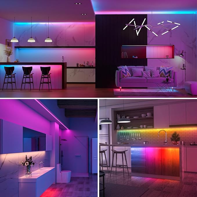 BTF-LIGHTING FCOB COB LED Strip Light IP66, WS2814 Smart IC RGBW 6000K Color Chasing Light, UL Listed DC24V 24FT 784LEDs/m High Density 10mm Width for Home Party DIY Decor(No Adapter or Controller)