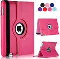 Vultic Rotating Case for iPad Pro 9.7 inch (2016), 360 Degree Stand [Auto Sleep/Wake] Folio PU Leather Smart Cover (Hot Pink)