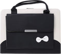 Handbag Case for iPad Pro 13" (M5/M4) 2025/2024, Air 13" M2 M3, iPad Pro 12.9-inch 2018-2022, Techcircle Cute Bowknot Pocket Wallet Design Folio Stand PU Leather Carrying Case, Auto Sleep/Wake, Black