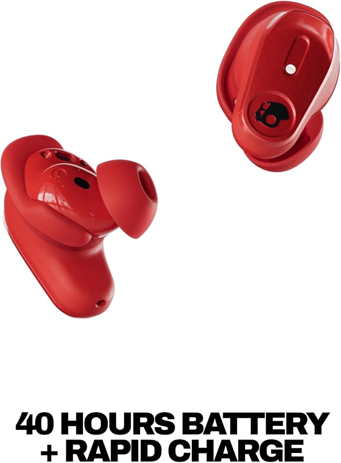 Skullcandy Method 360 ANC Wireless Earbuds, Sound by Bose, Bluetooth Headphones, Premium Noise Cancelling, Up to 40 Hrs Battery, Sweat and Water Resistant, Microphone for iPhone Android - Plasma