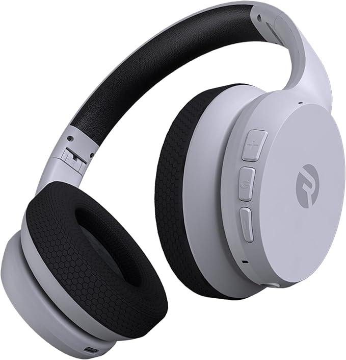 Raycon Fitness Bluetooth Headphones - Over The Ear Running Headphones, Active Noise Cancelling Wireless Headphones + Awareness Mode, Bluetooth Headset with Mic, 45 Hours of Battery Life (White)