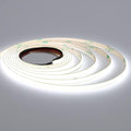 TOPAI 12V Thin 3mm COB LED Strip 6000K Cool White 16.4ft Bright White CRI>90 Uniform Dotless 400LEDs/M Adhesive Flexible Cuttable LED Tape Light for DIY, Bedroom, Under Cabinet Lighting