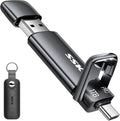 SSK 1TB USB C Thumb Drive up to 1000MB/s,Fast Flash Dual Drive,External Portable SSD Drive Type C+USB A 3.2 Gen 2 Flash Drive,USB C Memory Stick for iPhone 15/PS4/Android Phone/Tablet/Windows/Mac