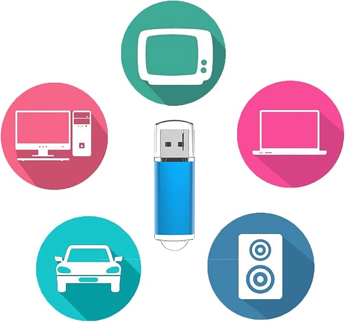 USB Flash Drive 16GB, Maspen Thumb Drive 2.0 High Speed Memory Stick Jump/Zip/Pen Drive,Blue,16 GB