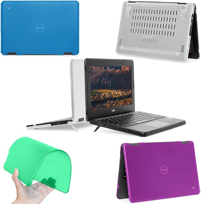 mCover Case Compatible for 2019~2022 11.6" Dell Chromebook 3100/3110 Education Clamshell (180 ° Hinge) Laptop ONLY (NOT Fitting Any Other Dell Models) - Red