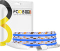 5V COB Blue Led Strip Light 6.56FT USB Powered CRI90+ LED Tape Lights with Dimmer, 8mm Width Dimmable High Density Flexible Strips for TV Under Cabinet Bedroom