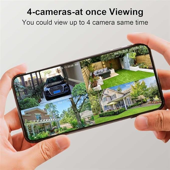 LETSCEE Security Cameras Outdoor WiFi,5G/2.4G Cameras for Home Security Solar Power with Dual Lens,Motion Detection,Night Vision,2-Way Audio,Weather Proof,No Subscription Fee
