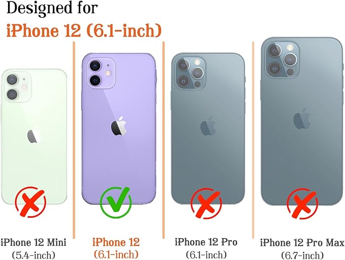 Magnetic for iPhone 12/12P Case Cute Stripes Phone Case, Shockproof Slim TPU and Hard PC Protective Phone Cover Compatible with MagSafe Designed for Women Girls, Pink and White
