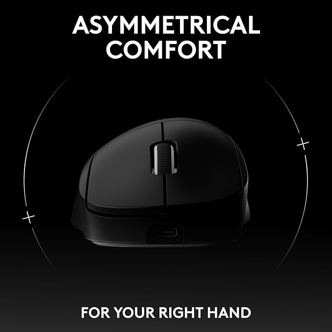 Logitech PRO X Superlight 2 DEX Wireless Gaming Mouse, Black | Lightweight, Hero 2 Sensor, 44k DPI, 5 Programmable Buttons, Lightspeed Wireless, Right Hand, PC/Mac | Signature Series Charging Dock