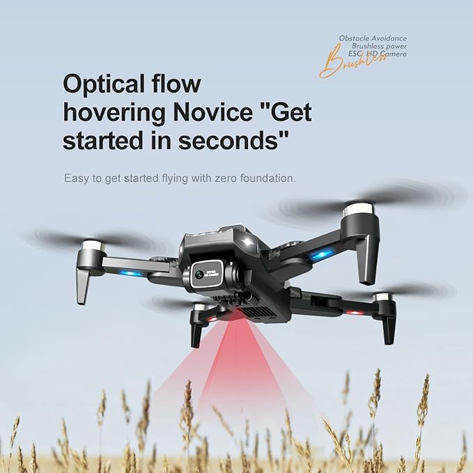 4k Drone (Equipped with dual cameras), Foldable Dron, small-scale Drone With Height Setting Function, Six-pass Gyroscope, Gesture Photo, Video Recording, Headless Mode, Emergency Stop, Trajectory Gravity Sensing, and Auto-photography for Adults and Tee...