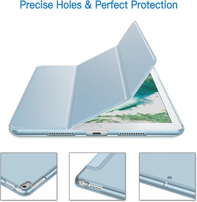 JETech Case for iPad Pro 10.5-Inch and iPad Air 3 (10.5-Inch 2019, 3rd Generation), Smart Cover Auto Wake/Sleep Cover (Light Blue)