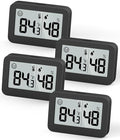 DOOMAY Mini Hygrometer Indoor Thermometer, Humidity Gauge with ℃/℉ Switch, Humidity Meter Digital Temperature Monitor for Greenhouse Babyroom Cellar Reptile Incubator Closet (4)