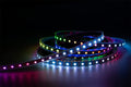 WS2812B LED Strip Individual Addressable Light 60Pixels/m SMD 5050 RGB Pixel Strip DC5V (16.4FT 300LEDS Waterproof IP67, Black PCB)