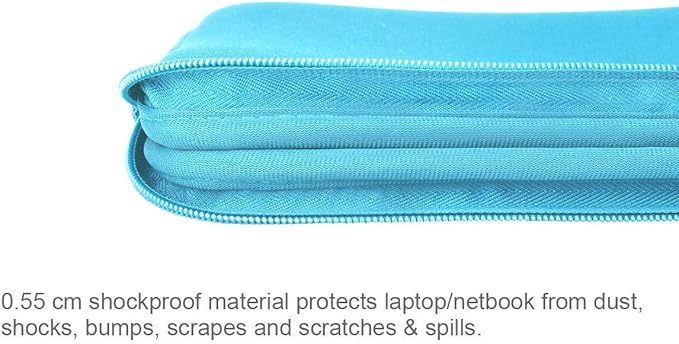 Arvok 11 11.6 12 Inch Laptop Sleeve Case for MacBook Air 12, Water-Resistant Neoprene Notebook Computer Tablet Sleeve, Carrying Bag Cover for Chromebook/HP/Dell/Lenovo/Asus/Acer, Baby Blue