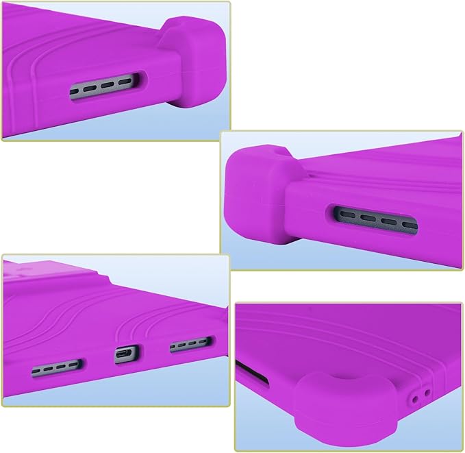 ATOOZ for TCL NXTPAPER 11 Plus Tablet Case 2025 (9649X) with PC Stand Soft Silicone Kids Case for TCL NXTPAPER 11 Plus 11.5 Inch (Purple)
