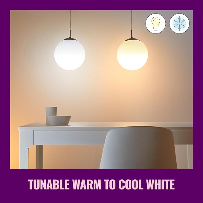 WiZ Connected 100W A21 Tunable White LED Smart Bulb 1-Pack - E26- Indoor - Connects to Your Wi-Fi- Control with Voice or App + Activate with Motion - Matter Compatible