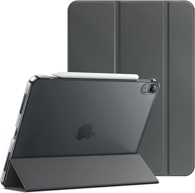 JETech Case ONLY for iPad Air 11-Inch M4/M3/M2 (2026/2025/2024), iPad Air 5/4 (2022/2020 5th/4th Generation 10.9-Inch), Slim Stand Hard Back Shell Cover with Auto Wake/Sleep (Space Gray)