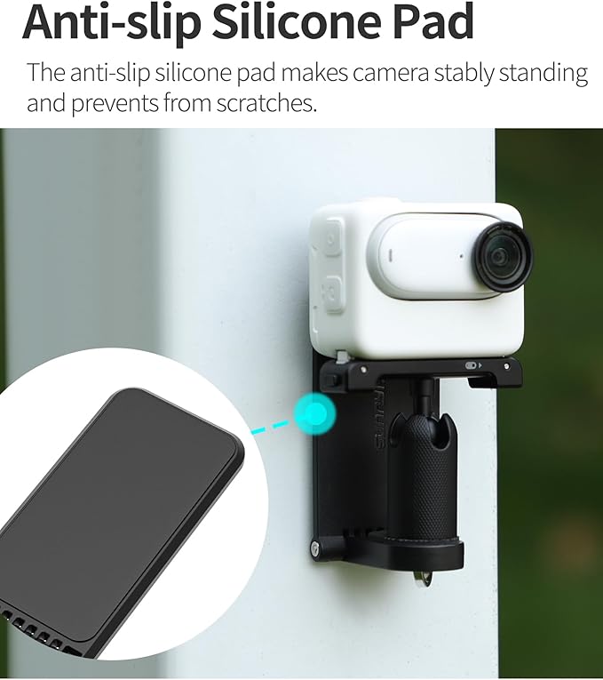 Magnetic Mount Stand Compatible with Insta360 X4 X5, with 1/4″ Screw Action Camera Accessories for Insta 360 x5/x4/x3/go 3s/DJI Osmo Pocket 3/GoPro Hero 13/12 Quick Fixation