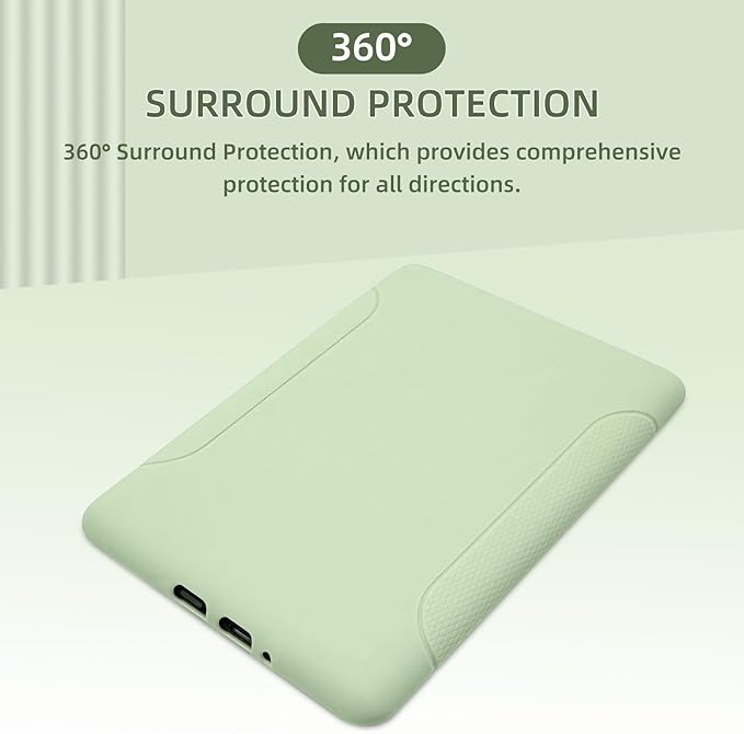 Case for All-New Kindle (11th Generation, 2024/2022 Release) - Slim Fit TPU Gel Protective Cover Case for All-New Kindle E-Reader 6", Matcha