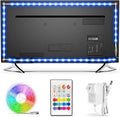 BASON LIGHTING LED TV Backlight,Bason Strip Lights with Remote for 75-82in TV, 4096 DIY Color Changing Lights, SMD 5050 LEDs TV Bias Lighting with Power Supply, Upgraded, Ultra-Long, for TV.