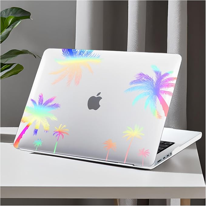 DTangLsm for MacBook Pro 14 inch Case 2026 M5, 2025-2021 M4 M3 M2 M1 A3426 A3427 A3434 A3112 A3185 A3401 A2918 A2992 A2779 A2442, Plastic Hard Cover for MacBook Pro 14 Case&Keyboard Skin, Coconut Tree